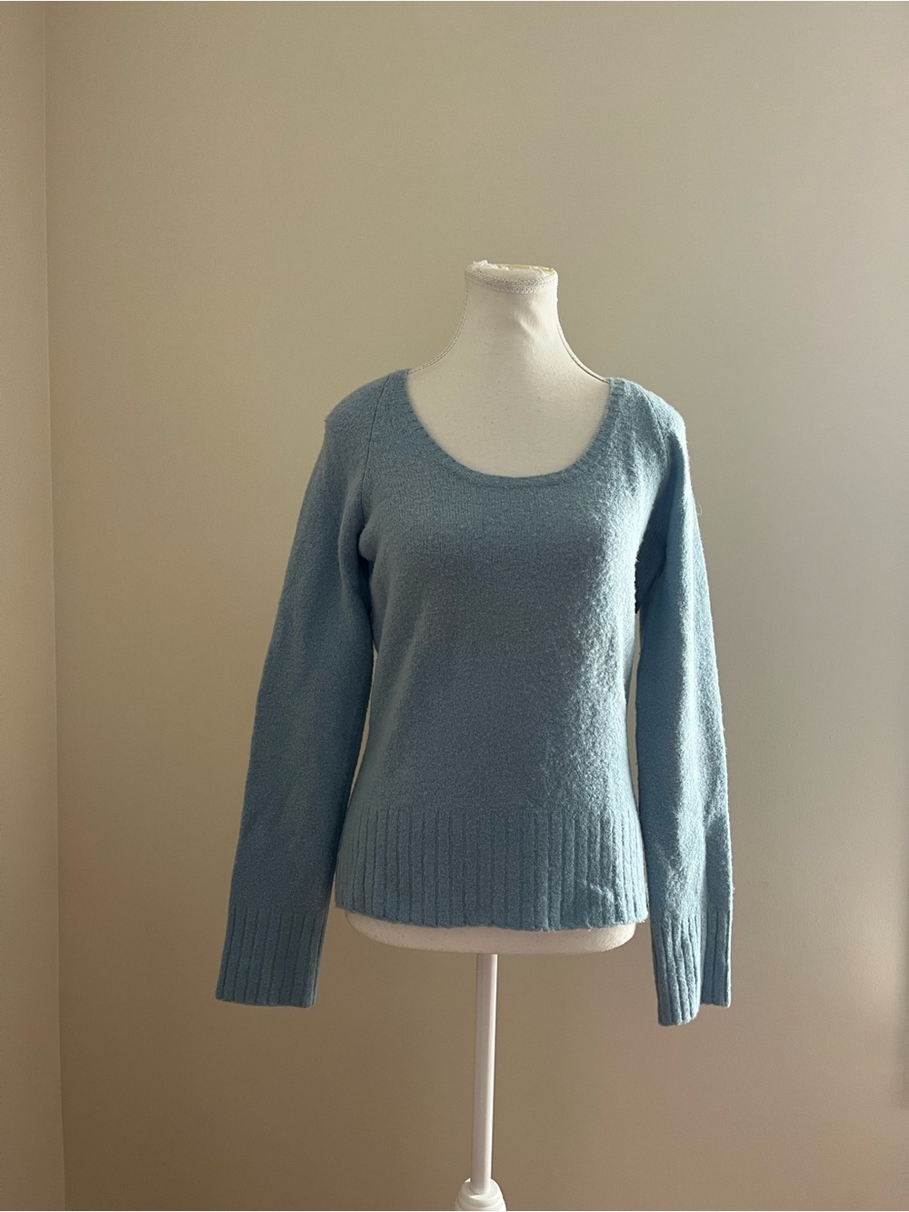 Jacob Powder Blue Scoop Neck Sweater